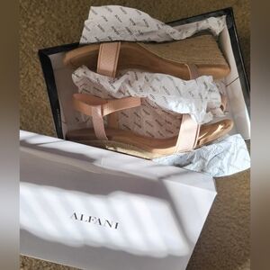 (10M) Alfani Gillee Espadrilles Wedges Sandals